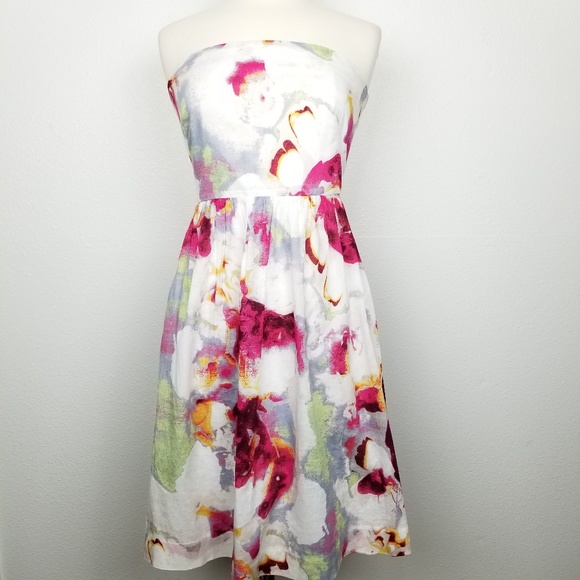 Banana Republic Dresses & Skirts - Banana Republic | watercolor | strapless | pockets